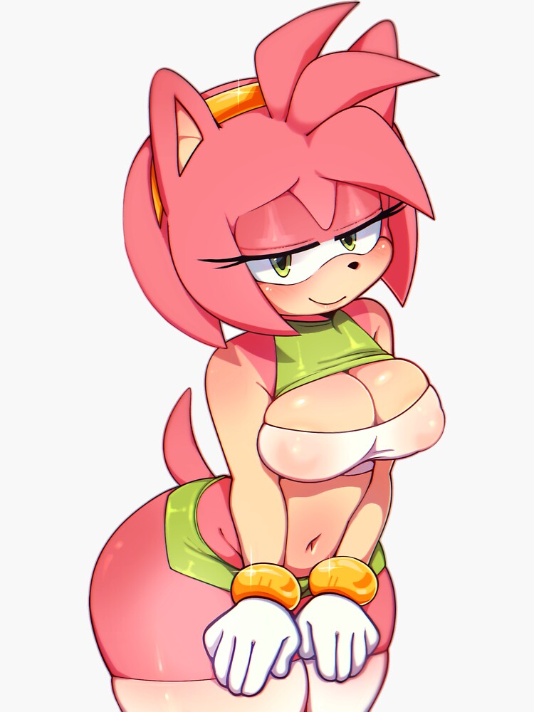 Pegatina Amy Rose Sexy Design De Ichig Miruku Redbubble