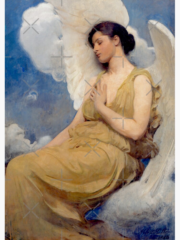 Winged Figure 1889 By Abbott Handerson Thayer Sticker For Sale By