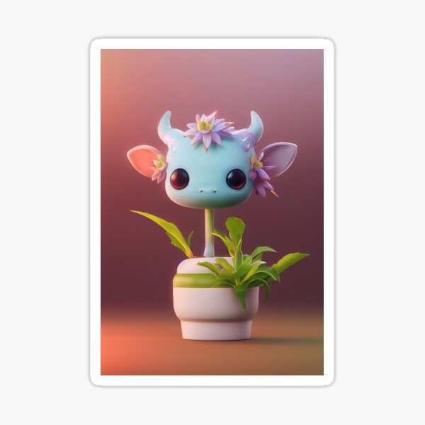 Cowplant Sticker For Sale By Neongrim Redbubble