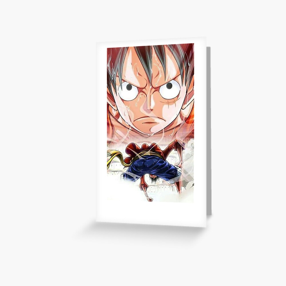 Luffy Wano One Piece Wano Best Anime Red Greeting Card For Sale