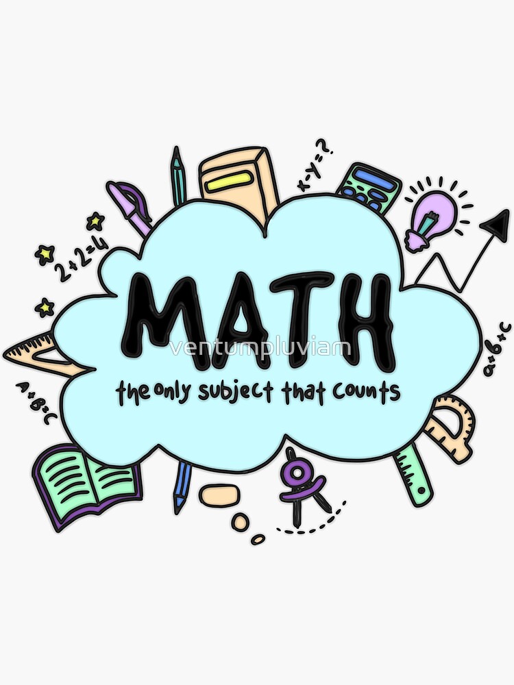 Math Doodle Sticker For Sale By Ventumpluviam Redbubble