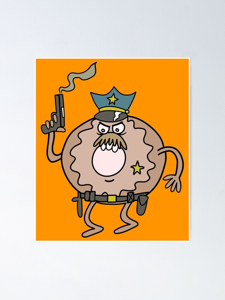 Donut Cop Poster By Jonysquad Redbubble