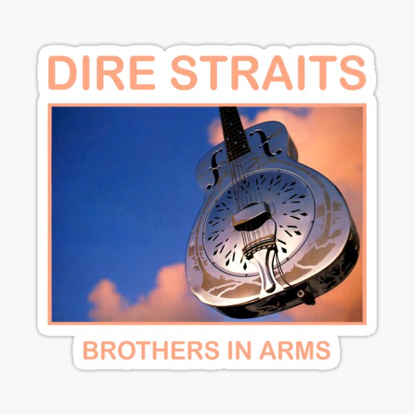 Dire Straits Brothers In Arms Guitar Sticker For Sale By