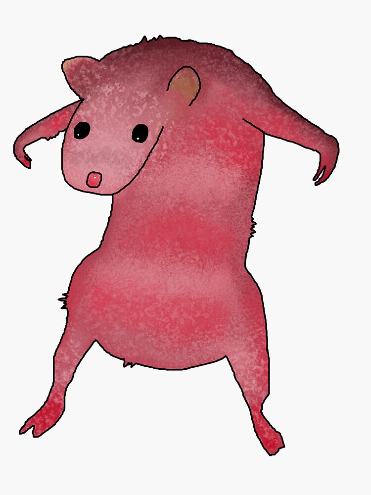 Pink Rat Meme Sticker For Sale By Nova Waves Redbubble