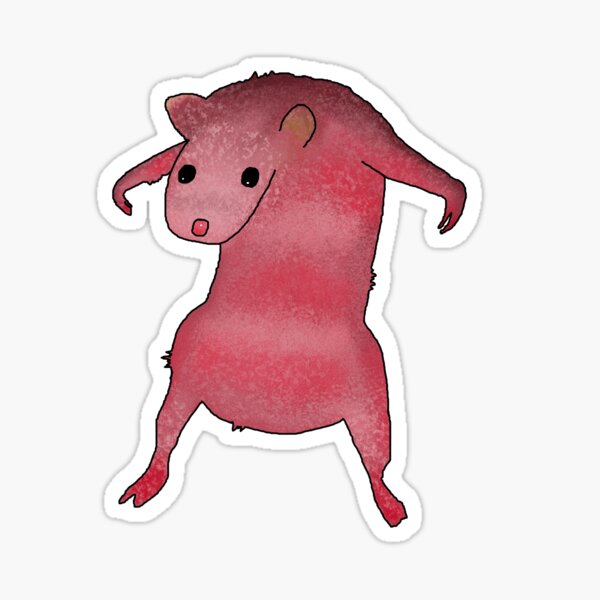 Pink Rat Meme Sticker For Sale By Nova Waves Redbubble