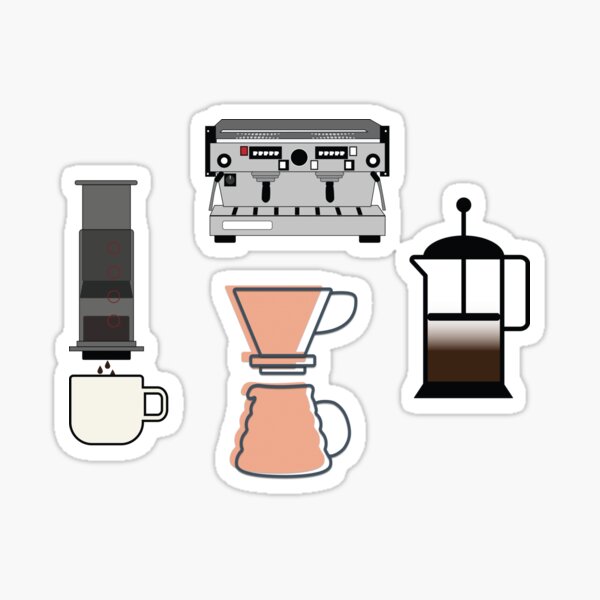 Coffee Lovers Sticker Pack Sticker For Sale By TRNCreative Redbubble