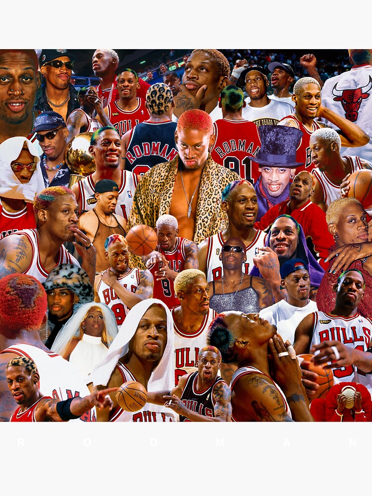 Dennis Rodman Fan Art Merch Sticker For Sale By Shotbymondo Redbubble