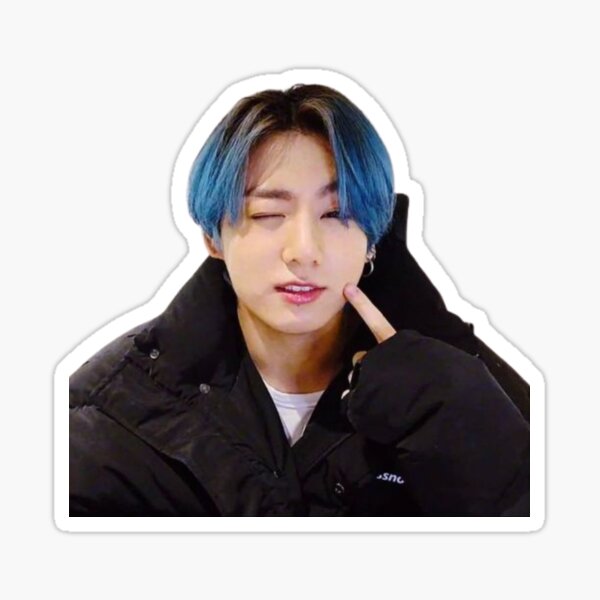 Jungkook BTS Lovely Face Dimple Sticker For Sale By Tokki Drawings