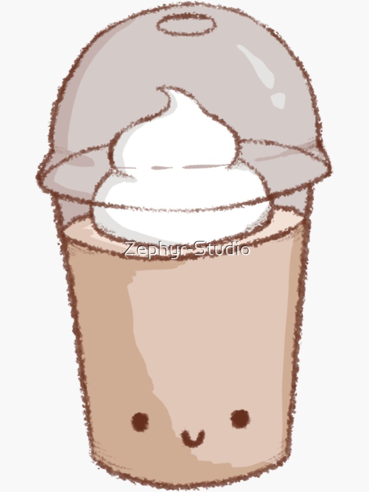 Cute Frappe Sticker For Sale By Zephyr Studio Redbubble