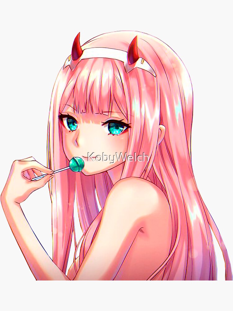 Zero Two Lewd Anime Waifu Sticker For Sale By KobyWelch Redbubble