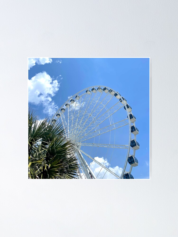 Ferris Wheel Poster For Sale By Beardeaux Redbubble