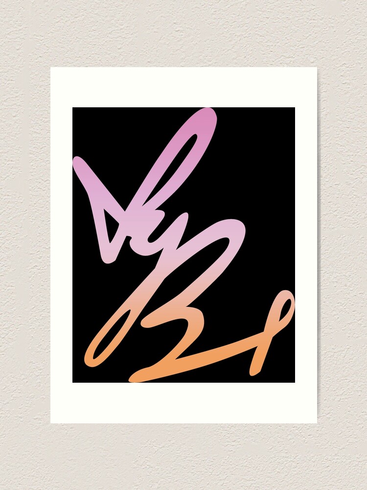 Yungblud Autograph Lesbian Pride Flag Art Print For Sale By