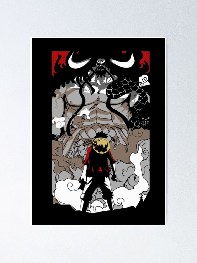 KAIDO THE DRAGON VS LUFFY KAIDO ONE PIECE LUFFY ONE PIECE Poster