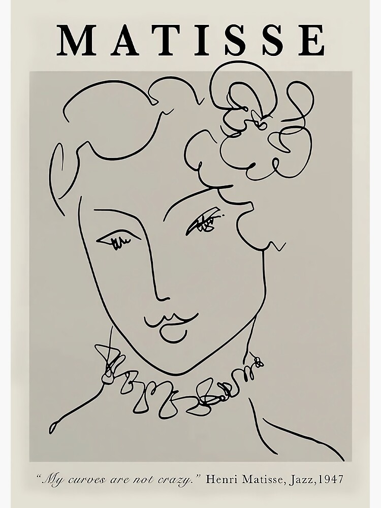 Henri Matisse Line Drawing Of Woman Essense Of Line Photographic