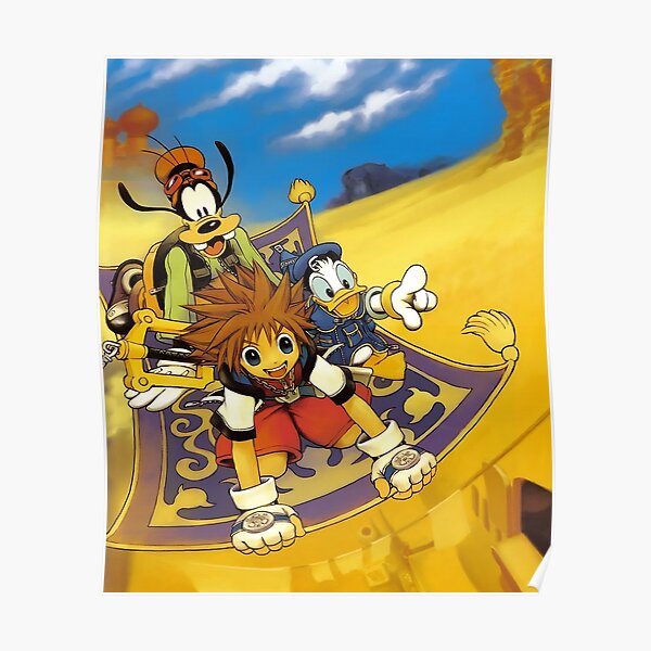 Kingdom Hearts Art Poster For Sale By Romepleione Redbubble