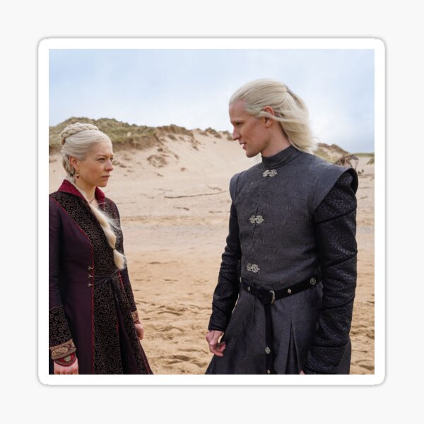 Rhaenyra Targaryen And Daemon Targaryen Sticker For Sale By