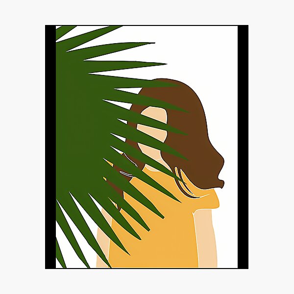 L Mina Fotogr Fica Ensue O Tropical Ilustraci N Minimalista Moderna