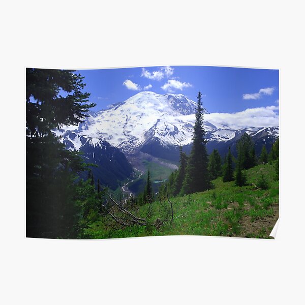 Mount Rainier Photography Poster For Sale By Joemo Redbubble