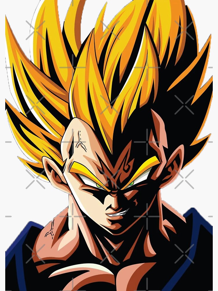 Vegeta The Legendary Primal Super Saiyan Sticker Sticker For Sale By