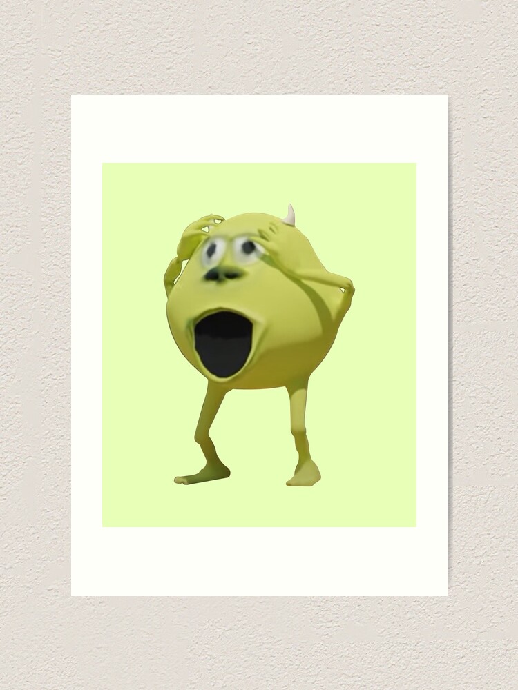 Mike Wazowski Meme Art Print For Sale By Tttatia Redbubble