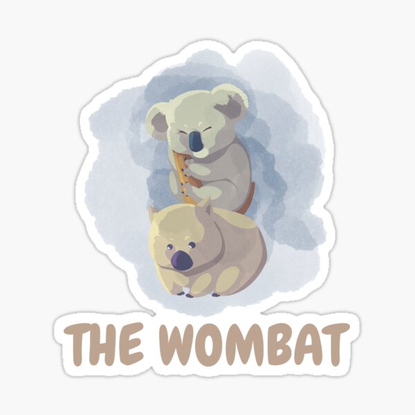 The Wombat Sticker For Sale By ChachiArts Redbubble