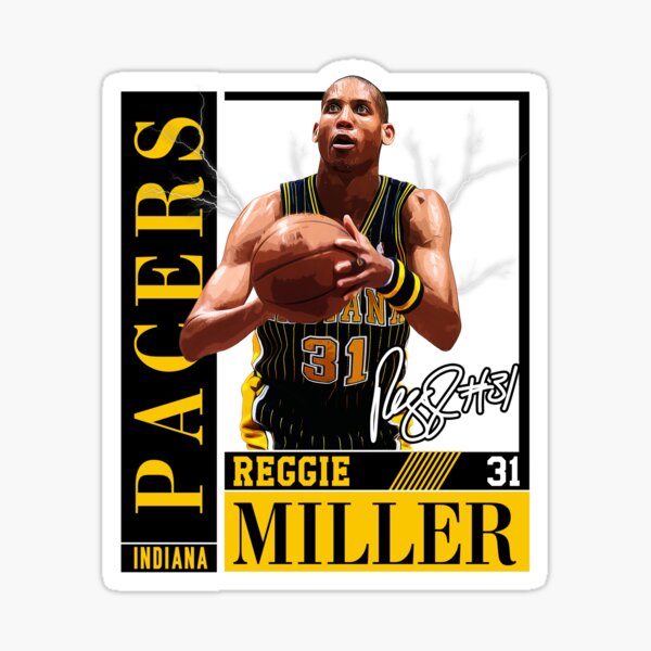 Reggie Miller Choke Sign Basketball Legend Player Signature 90s 80s