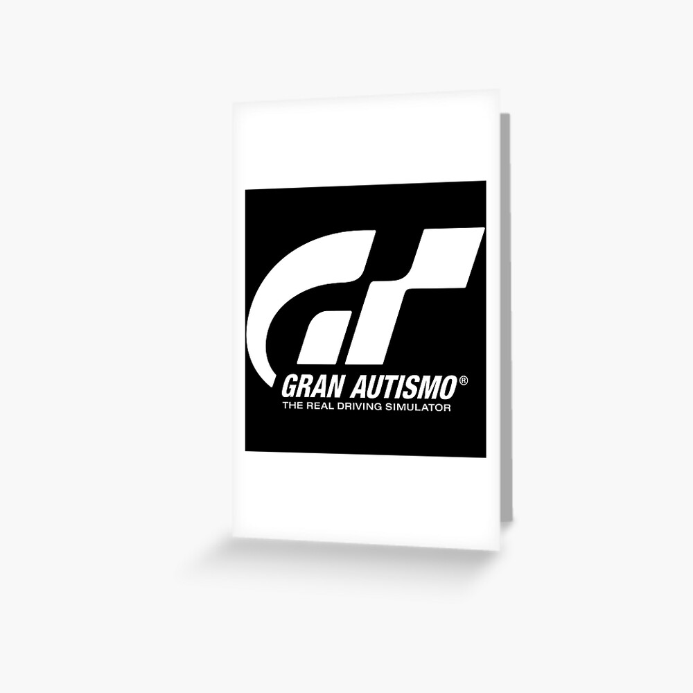 Gran Autismo Logo Gran Turismo Logo Spoof Parody Meme Greeting Card