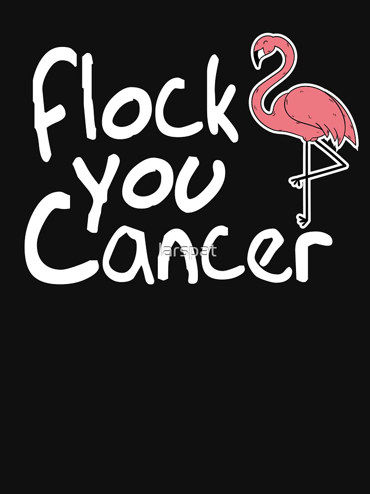 Flock You Cancer T Shirt Pink Flamingo Ribbon Breast Cancer Awareness