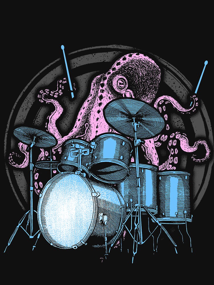 Octopus Drummer Drum Kit Gift T Shirt Tank Top By Jetz Redbubble