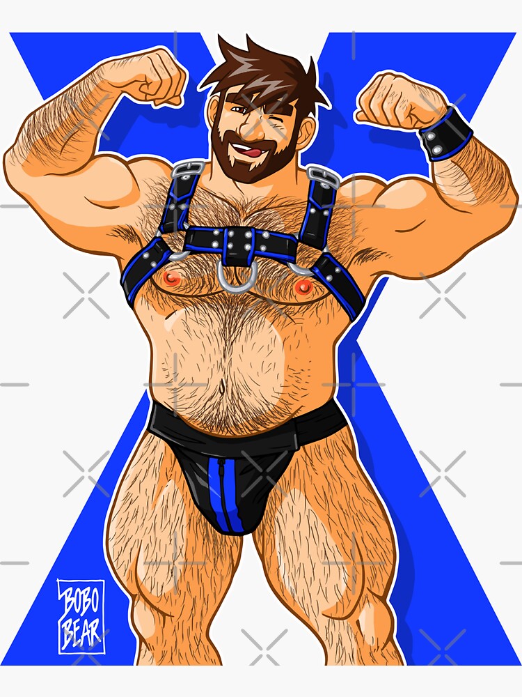 ADAM LIKES HARNESS BLUE Sticker For Sale By Bobobear Redbubble