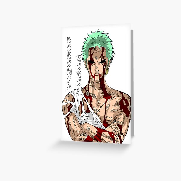 Roronoa Zoro By Ripz Drawing Greeting Card For Sale By RipzDrawing