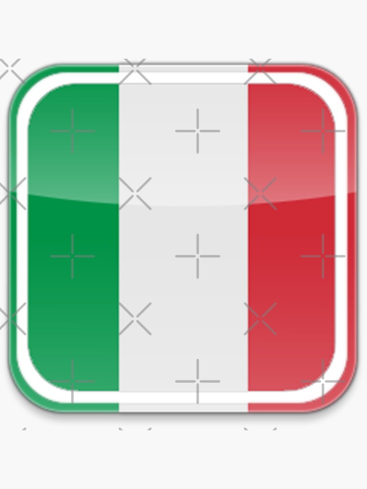 Italy Flag Sticker For Sale By Docmayasarah Redbubble