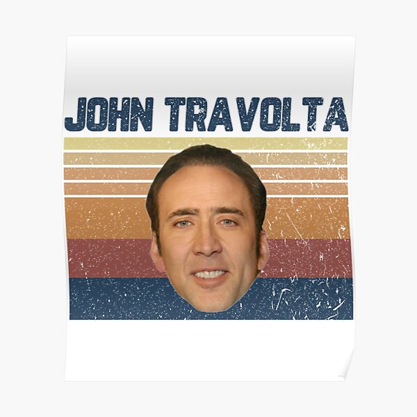 Nicolas Cage Is John Travolta Face Off Poster For Sale By Tinablanc