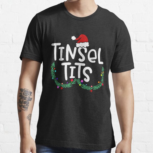 Tinsel Tits And Jingle Balls Funny Matching Christmas Couple T Shirt