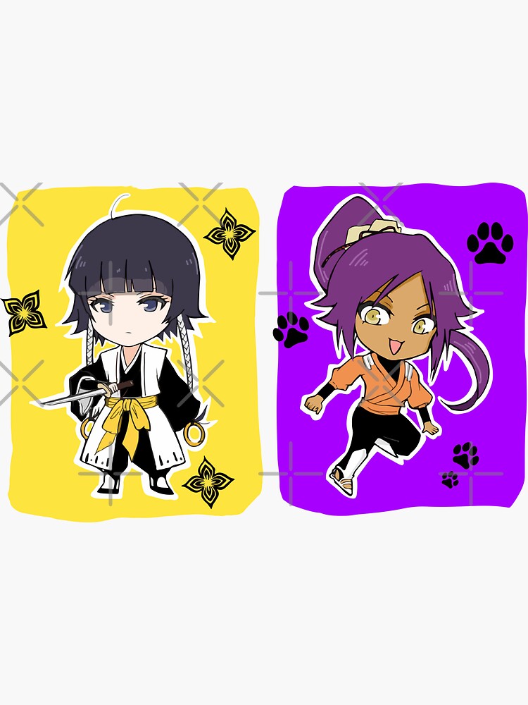 Chibi Shihouin And Soifon Sticker For Sale By Filal Redbubble