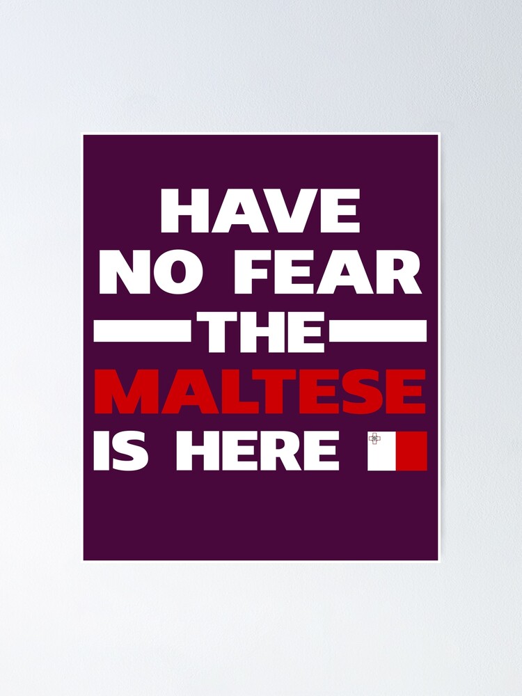 Have No Fear The Maltese Is Here Poster For Sale By Alwaysawesome