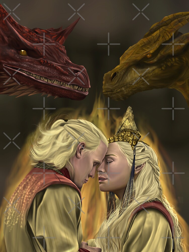 Rhaenyra And Daemon Sticker For Sale By Myhanger Redbubble