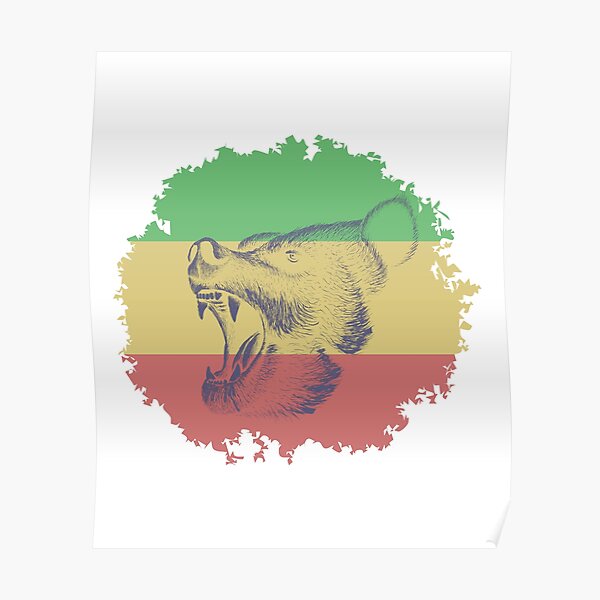 Grizzly Bear Poster For Sale By Chachiarts Redbubble