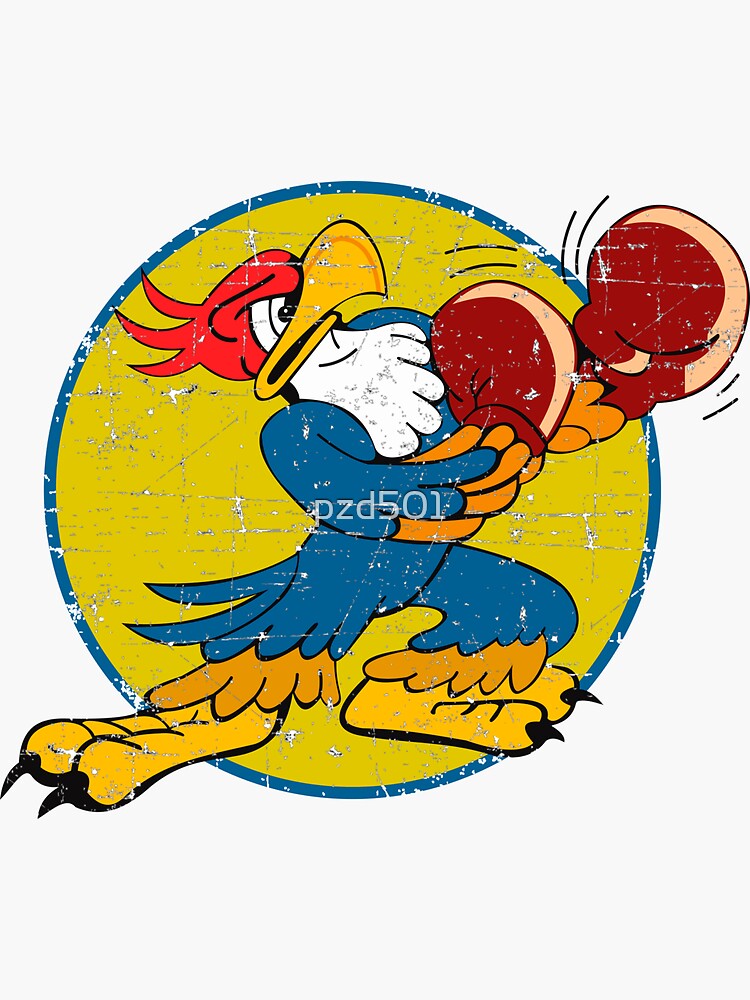 Usaf Th Fighter Squadron Eagle Squadron Grunge Style Sticker