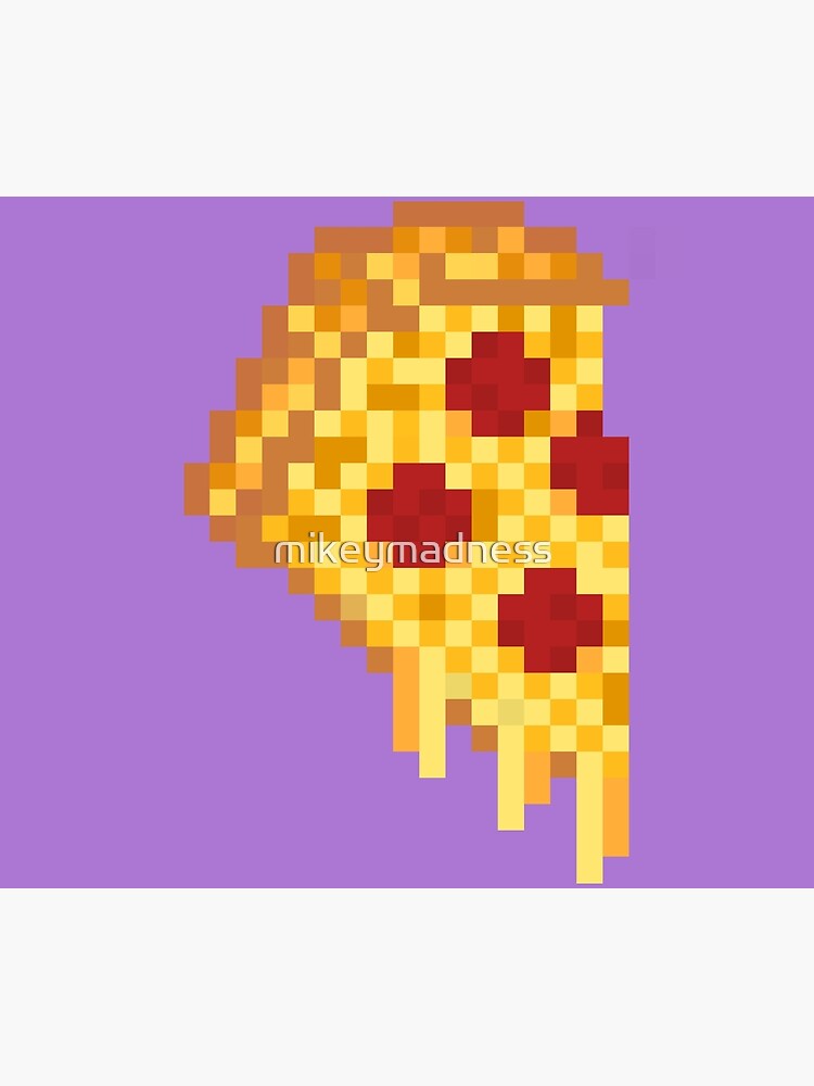 Pixel Art Pepperoni Pizza Slice Art Print For Sale By Mikeymadness