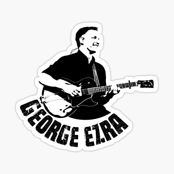 George Ezra English Singer Songwriter Illustration Sticker For Sale