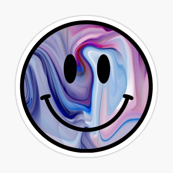 Tie Dye Smiley Face Hippie Tiedye Trippy Psychedelic Groovy