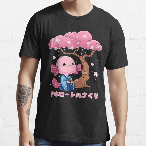 Japanese Sakura Axolotl Cherry Blossom Sakura Flowers Tree T Shirt