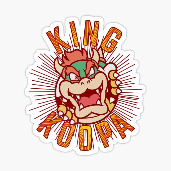 Bowser Kart Koopa King Bros Car Wall Super Sticker Mario Vinyl Nin A