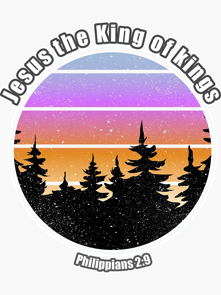 Jesus The King Of Kings Sticker For Sale By Simplydesignart Redbubble