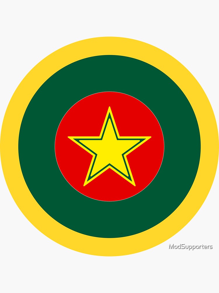 Cameroon Star Retro Mod Roundel Sticker For Sale By Modsupporters