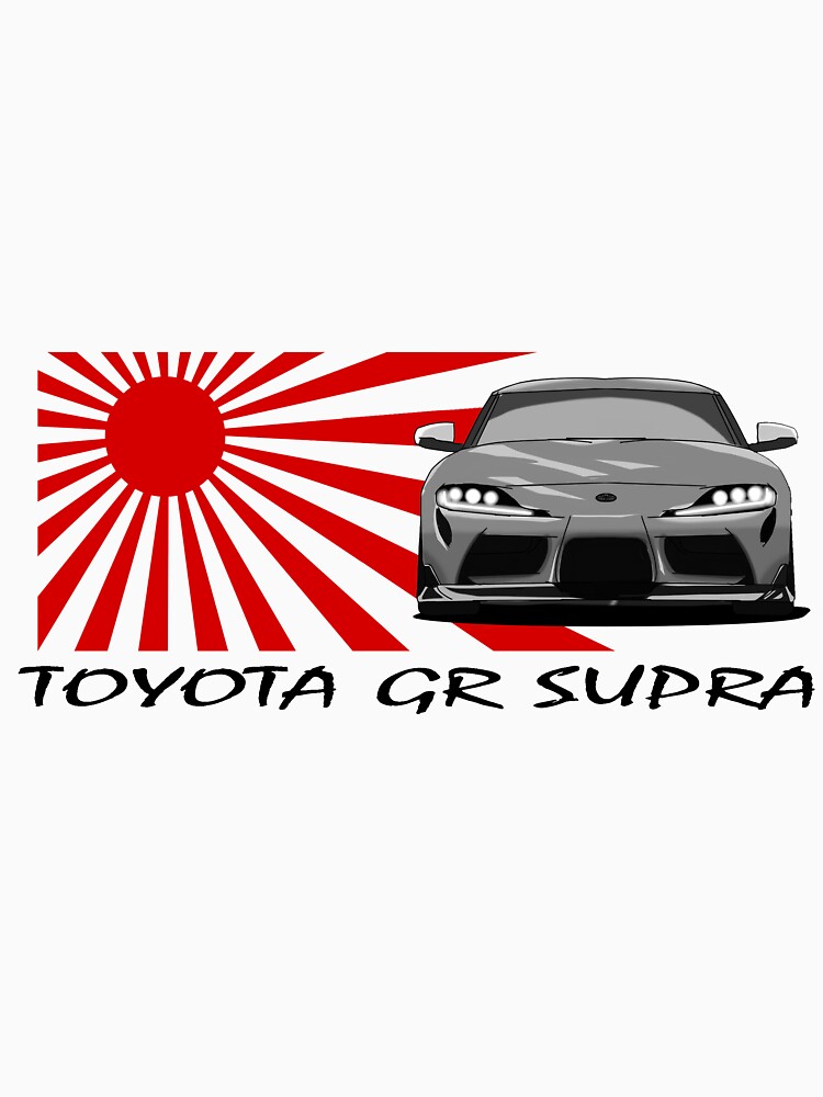 Toyota Gr Supra Supra Mk Jdm Car With Japan Flag T Shirt For Sale