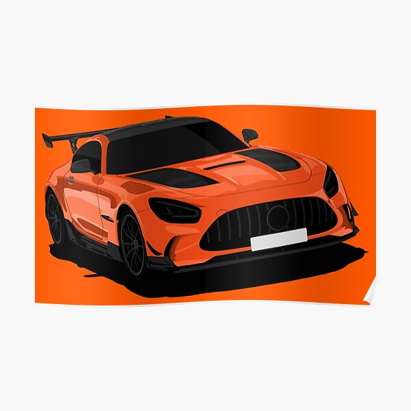 Mercedes AMG GT Black Series Poster For Sale By AUTO ILLUSTRATE