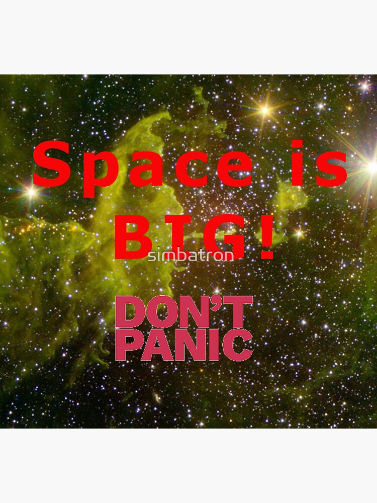 Don T Panic Sticker By Simbatron Redbubble