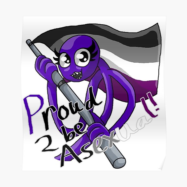 Purple Asexual Pride Rainbow Friends Poster For Sale By Clawort